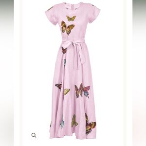 Fanm mon papiyon butterfly dress small lilac $399 linen